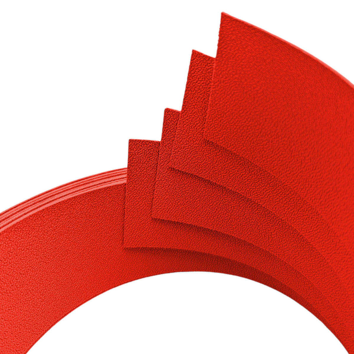 SICHTSCHUTZSTREIFEN Premium Viertel Set Rot 2,55m - Rot, Kunststoff (255/4.7cm) - ZAUN|ZU