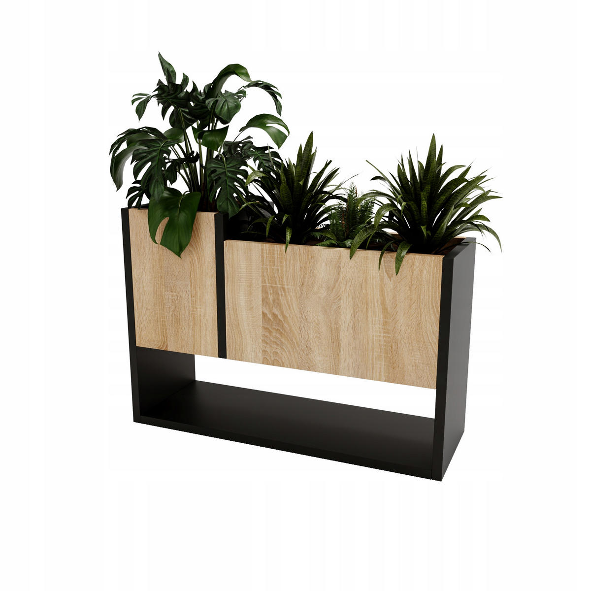 BLUMENKASTEN - Sonoma Eiche, Holzwerkstoff (23/45/65cm) - RAUMHIRSCH FURNITURE