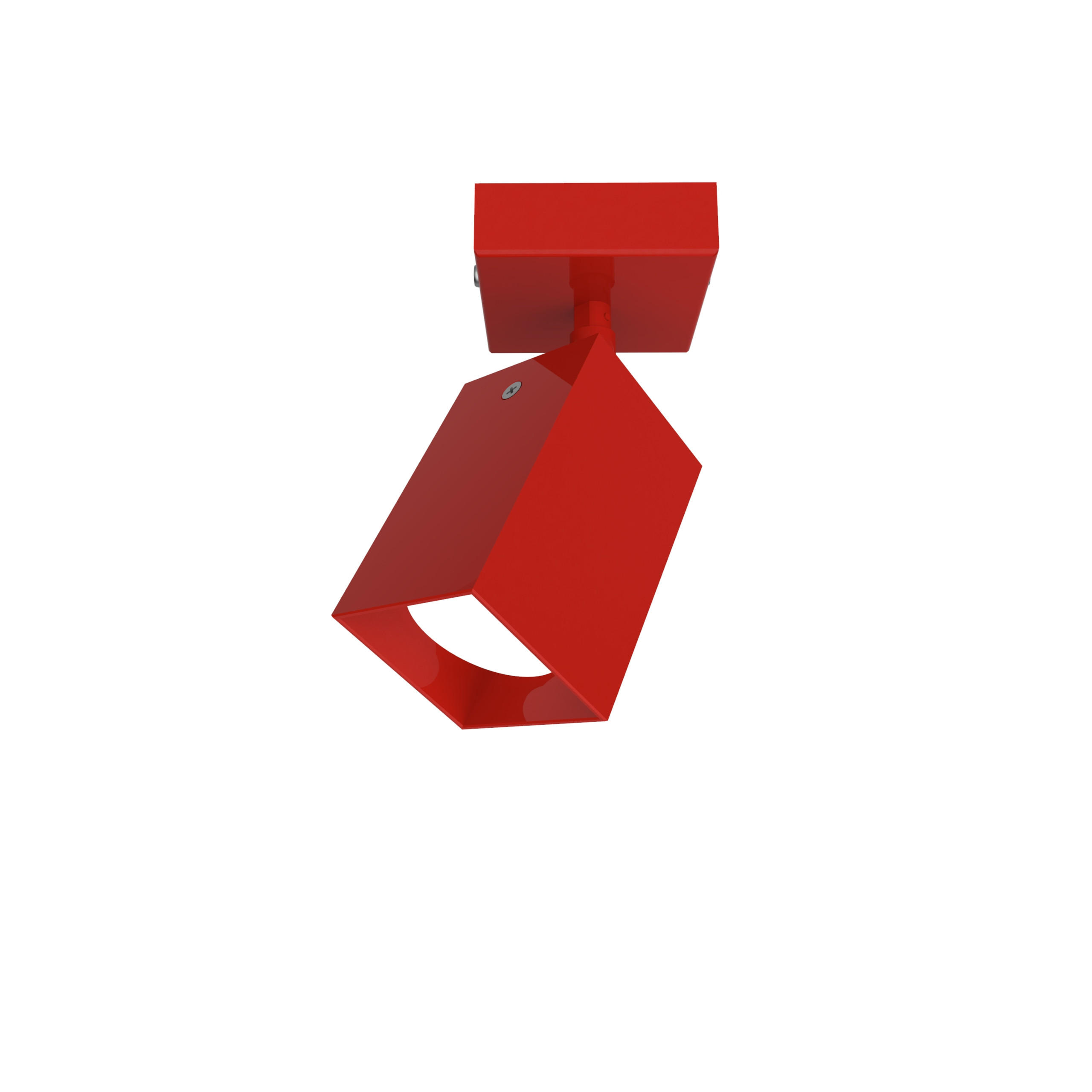 DECKENLEUCHTE - Rot, Metall (7.6/7.6/17cm) - Lumicom