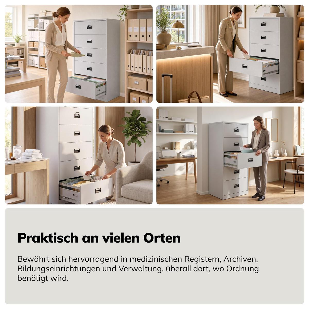 AKTENSCHRANK aus Metall SARA XL V5 162x90x60 cm - Grau, Metall (90/162/60cm) - Jan Nowak