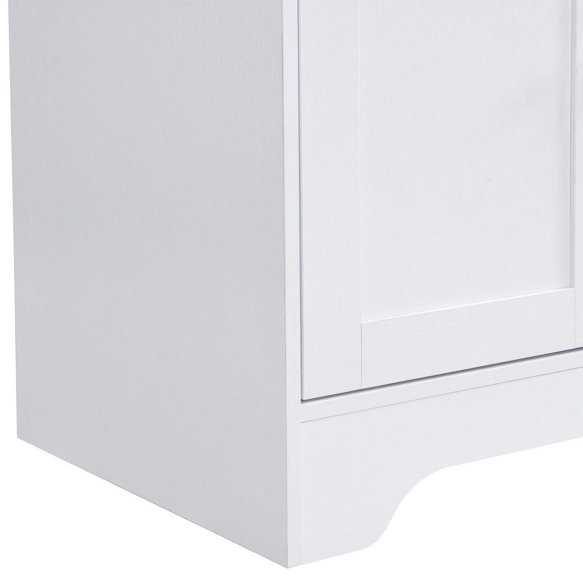 HIGHBOARD 94,5/175,5/30 cm Weiß aus MDF mit Soft-Clamp-Scharnieren - Weiß, Holzwerkstoff (30/175.5/94.5cm) - OKMYHOME