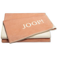 WOHNDECKE Uni-Doubleface apricot-sand 150 x 200cm - Sandfarben, Textil (150/200cm) - Joop!