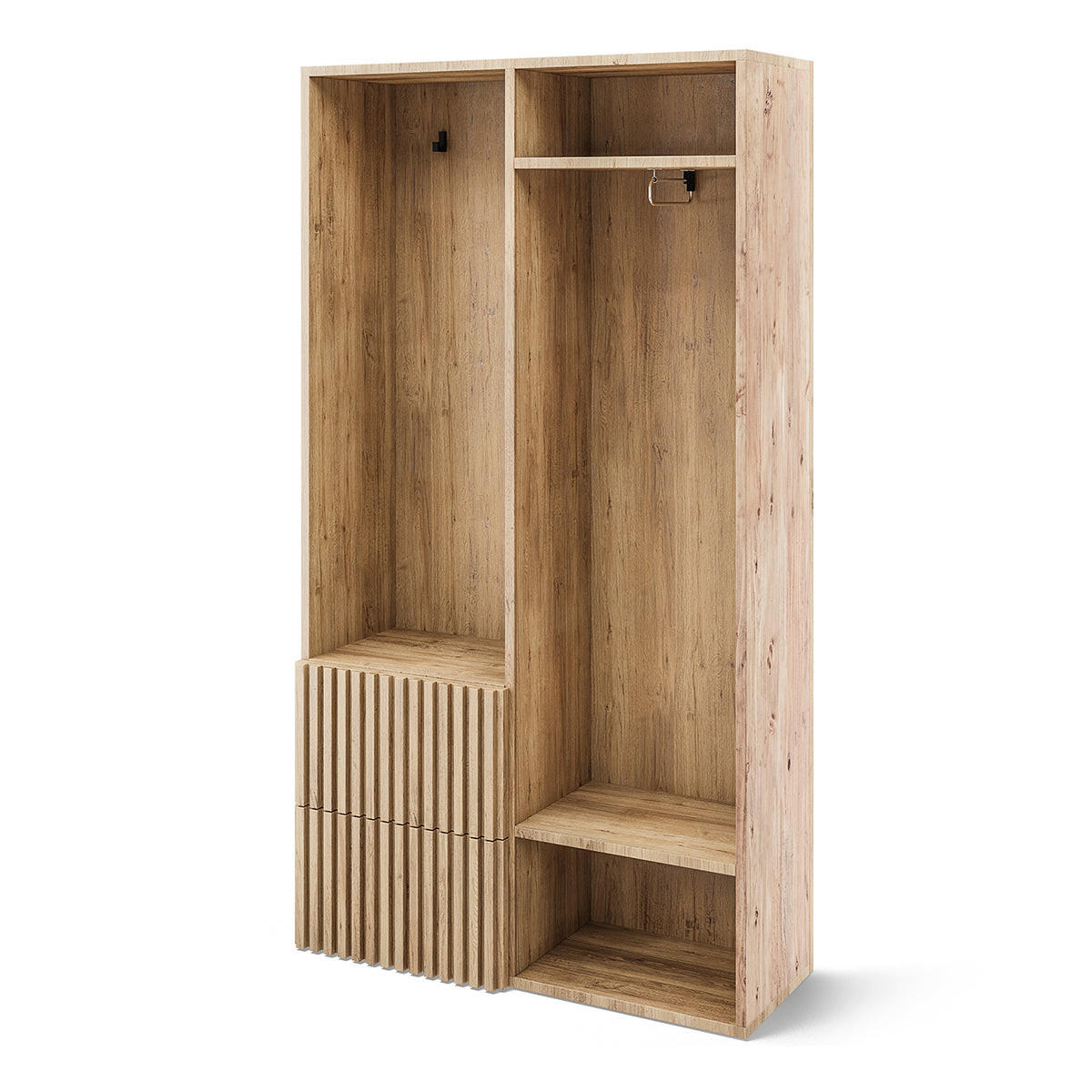 VITRINE Velma Holz - Braun, Holzwerkstoff (100/180/35cm) - Petits-meubles