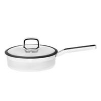 TOPF mit Deckel Ø 25 cm - Silberfarben, Metall (44cm)