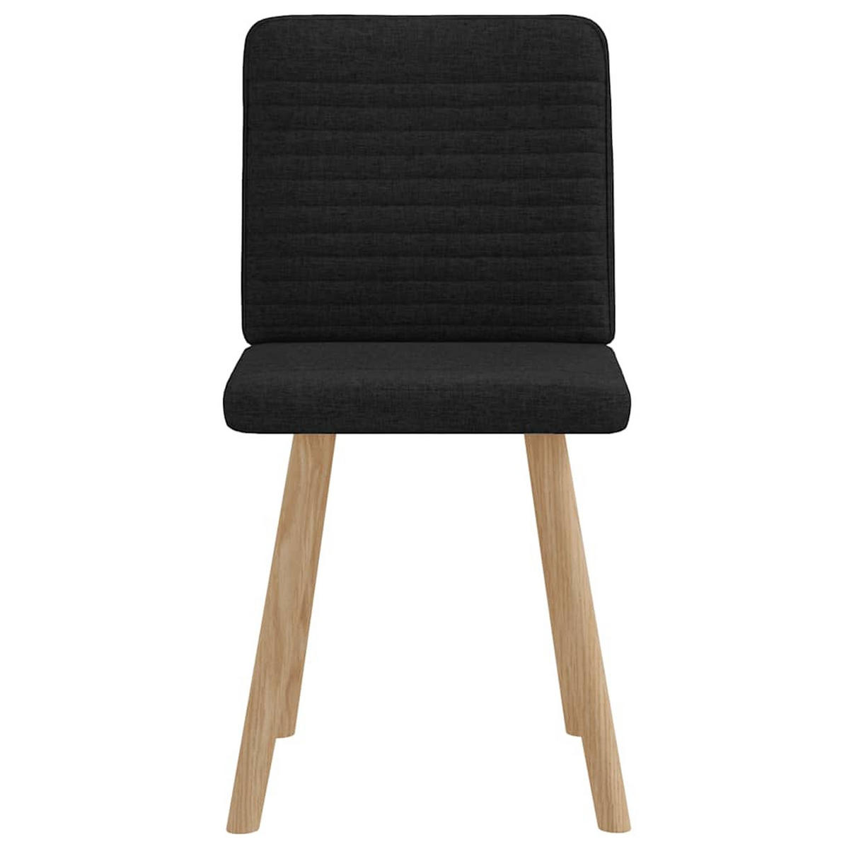 ESSZIMMERSTÜHLE 2 Stk. Schwarz Stoff 45*54*86cm - Schwarz, Metall (45/86/54cm) - ZMH