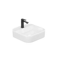 WASCHBECKEN Keramik mit abgerundeten Ecken, Weiß 40,1/40,1 cm - Weiß, Keramik (40.1/11/40.1cm) - EMKE
