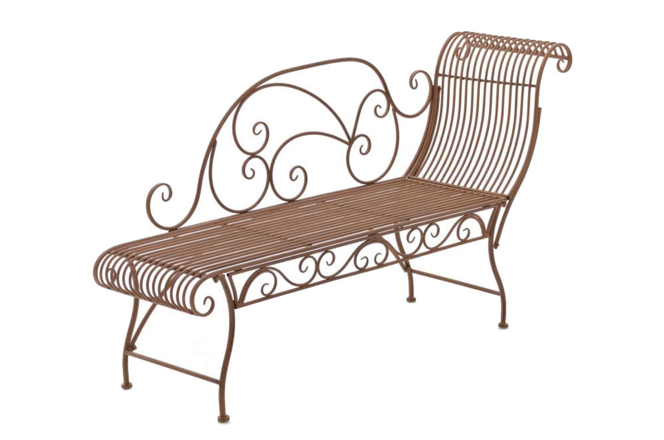 GARTENBANK Karina antik braun - Braun, Metall (156/46/78cm) - TPFGarden