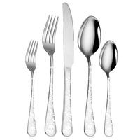 BESTECKSET mit Totenkopfmuster für 4 Personen, 20-teiliges Edelstahl - Silberfarben, Metall - Kaket