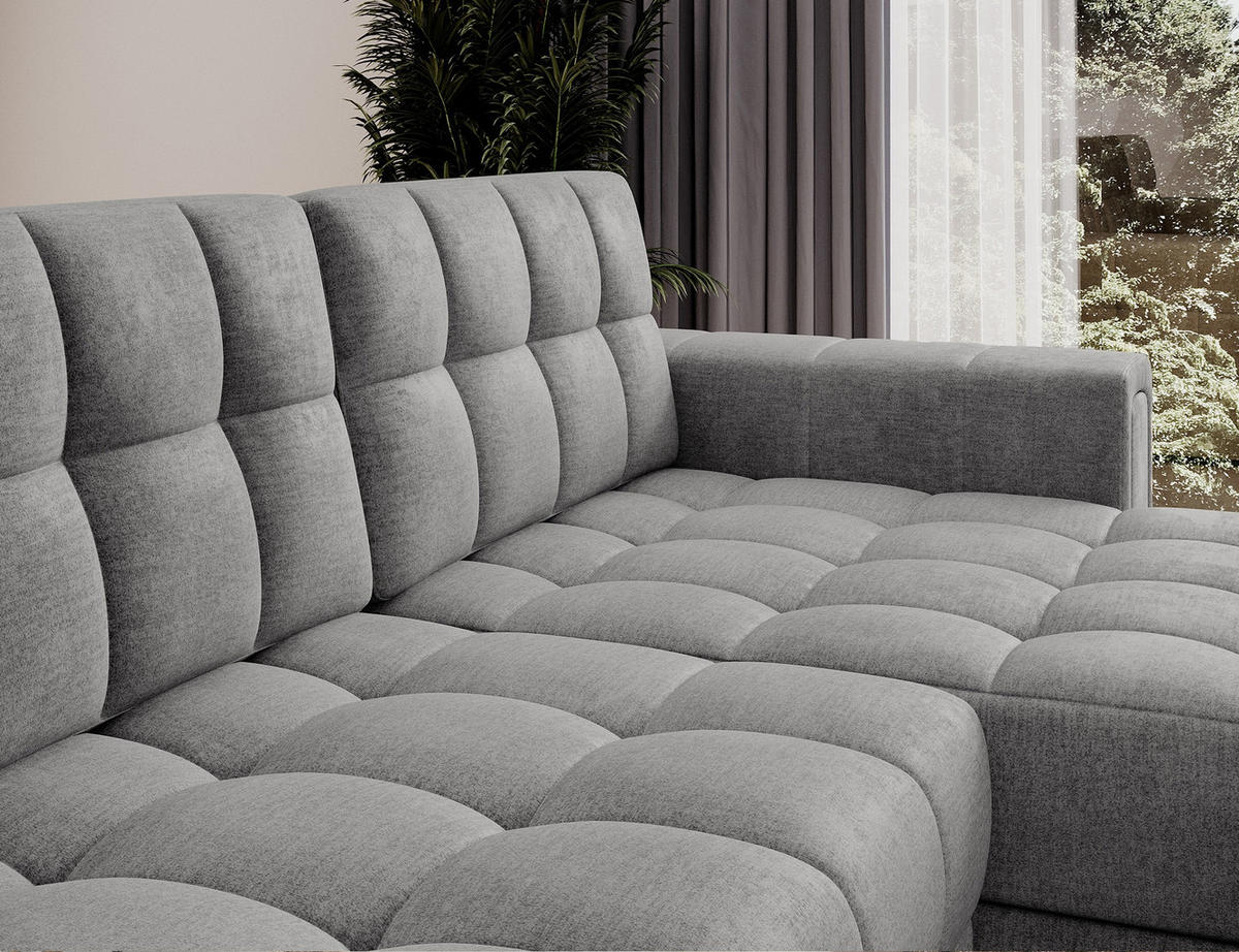 ECKSOFA BLENDI - Dunkelgrau (Monolith 85) - Dunkelgrau, Holzwerkstoff (260/150cm) - Möblo