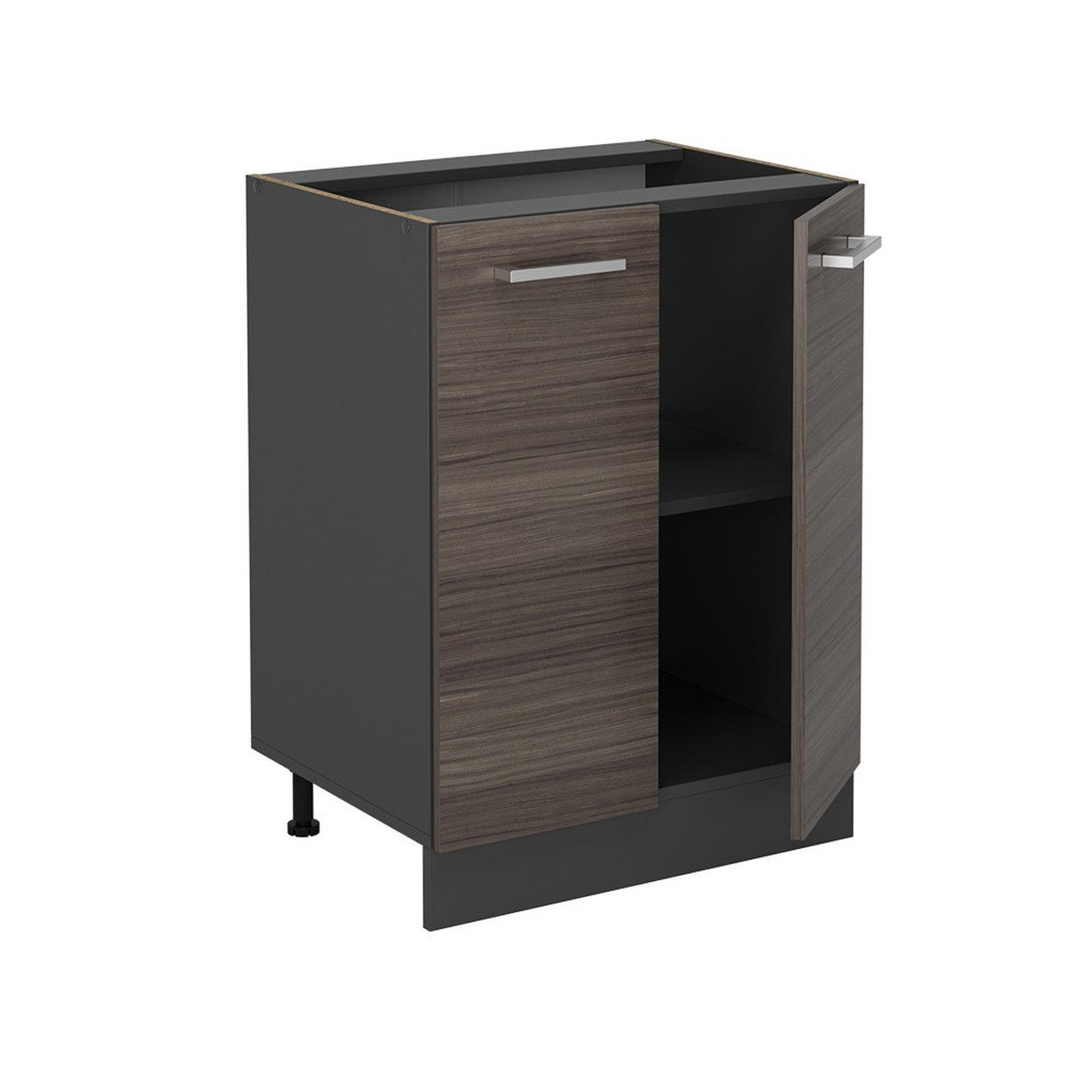 Anthrazit/Grau, Holzwerkstoff (60/81.6/60cm) - Vicco