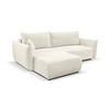 ECKSOFA HALLORA - Ecru (Melody 14) - Ecru, Holzwerkstoff (257/177cm) - Möblo