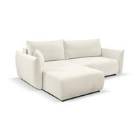 ECKSOFA HALLORA - Ecru (Melody 14) - Ecru, Holzwerkstoff (257/177cm) - Möblo