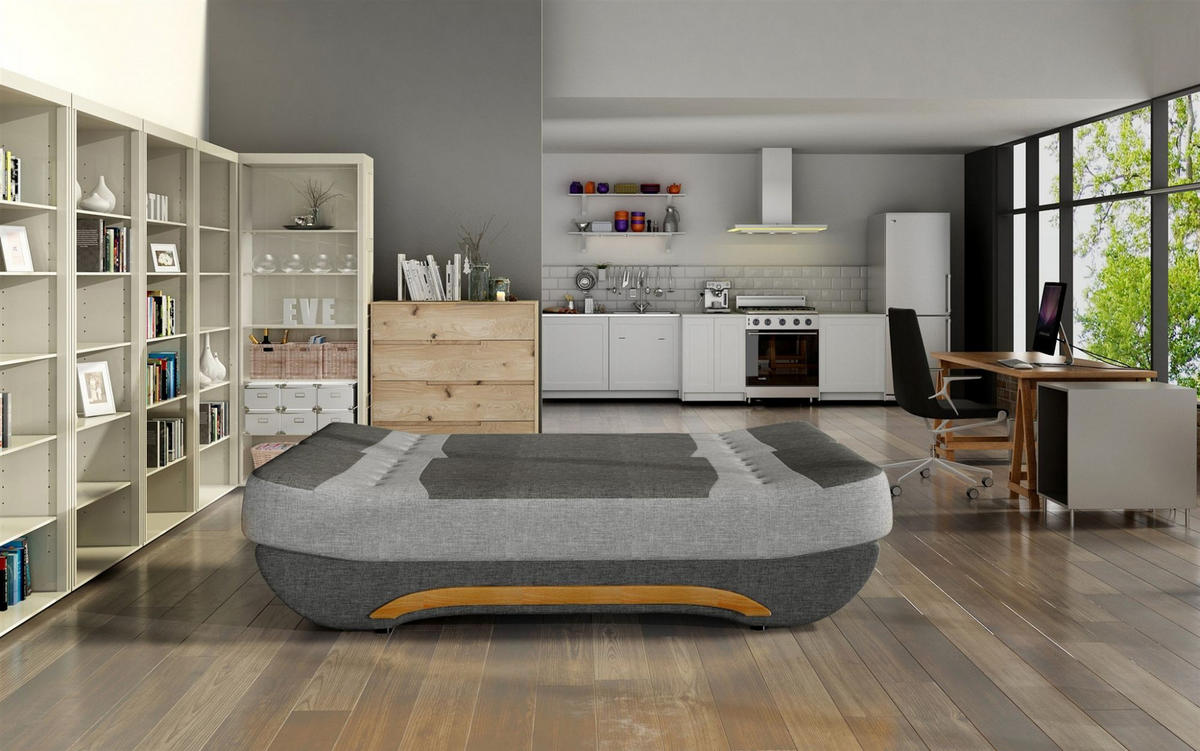 SCHLAFSOFA Kandy - Rot, Holzwerkstoff/Textil (189/88/90cm) - Fun Möbel
