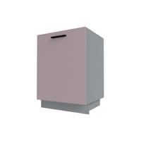KÜCHENUNTERSCHRANK Bonn D1D/60 Rosé Kupfer Matt / Grau Matt 60 / 50 / 82cm - Hellrosa/Grau, Holz/Holzwerkstoff (60/82/50cm) - Feldmann-Wohnen