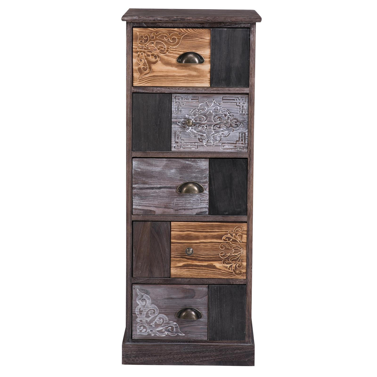 SCHUBLADENREGAL MARA - Braun, Holz (40/103/37cm) - CARO-Möbel