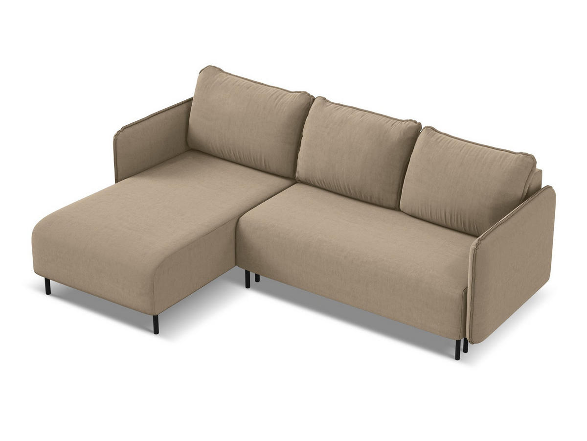 POUF Chenille Stoff Rot - Rot/Weinrot, Kunststoff/Textil (60/35/60cm) - Makamii