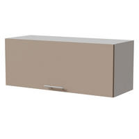 KLAPPHÄNGESCHRANK Brerra W4B/90 Weiß / RAL 1019 graubeige Matt 90 / 32,5 / 36cm mit Blum Aventos Klappenbeschlag - Graubraun/Weiß, Holz/Holzwerkstoff (90/36/32.5cm) - Feldmann-Wohnen