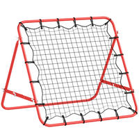 ODRAZOVÁ SÍŤ, PE, červená/černá, 96L x 80B x 96H cm - červená, kov (80/96cm) - HOMCOM
