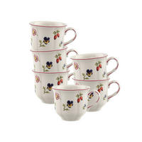 KAFFEETASSEN Petite Fleur weiß 120 ml 6er Set - Weiß, Keramik (0.12L) - Villeroy & Boch