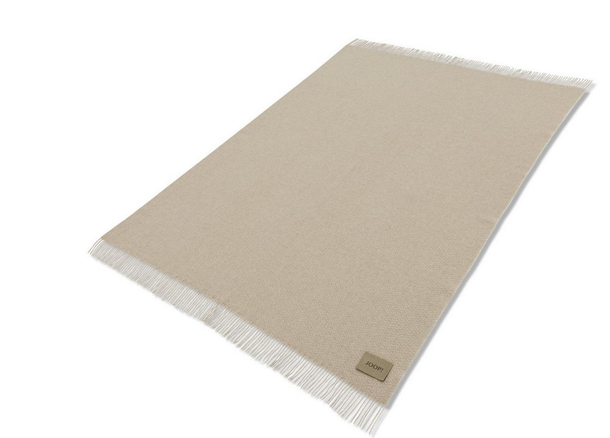 WOHNDECKE FINE-WOVEN Natur 130 x 190cm - Weiß, Textil (130/190cm) - Joop!
