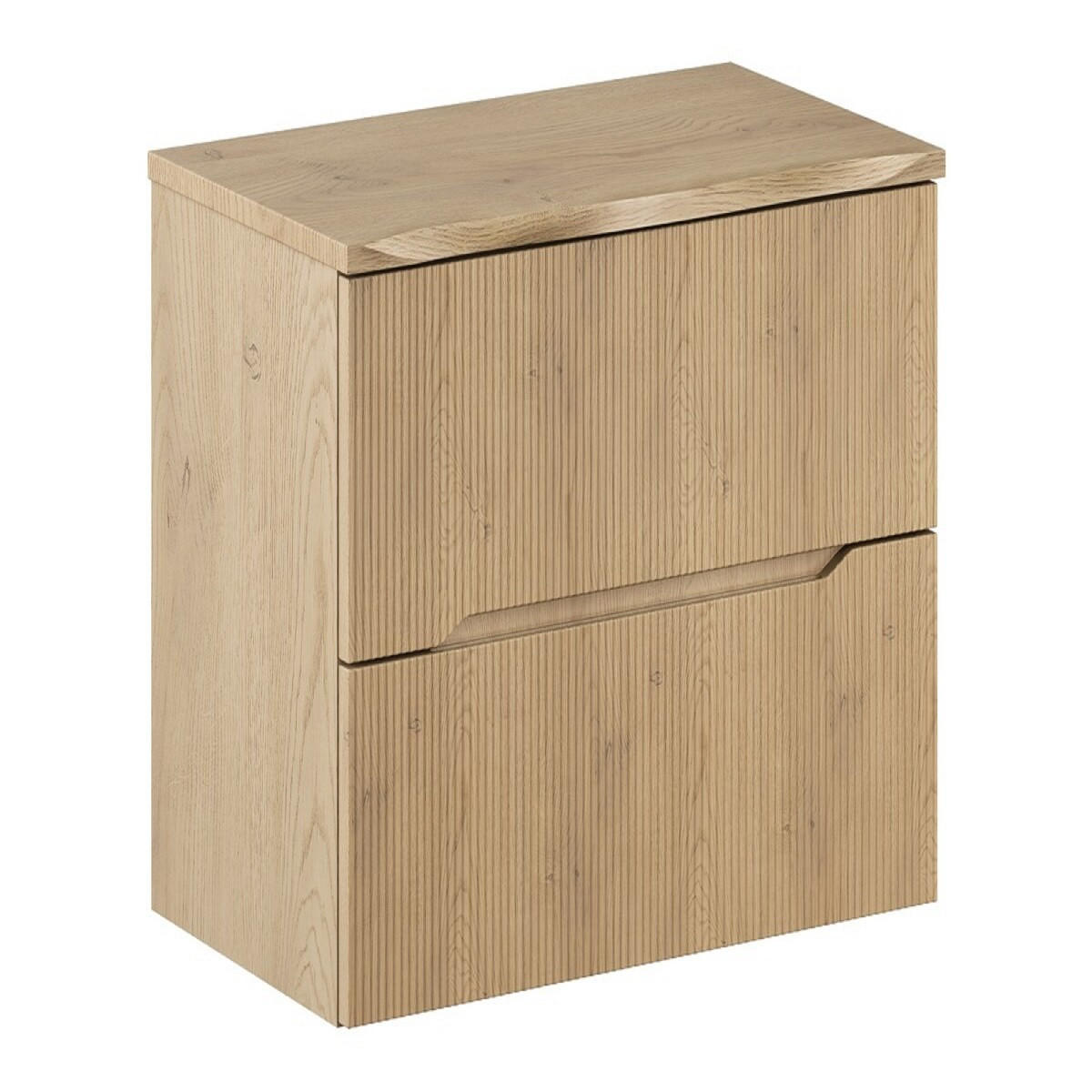 WASCHBECKENUNTERSCHRANK 80 cm 2 Teile - Nordic Cremona N BM398 in Cremona-Eiche - Eichefarben, Holz (80/59.2/40cm)