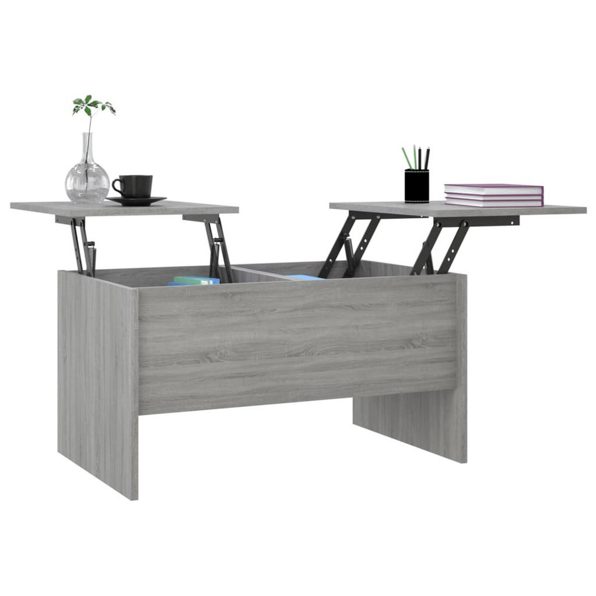 COUCHTISCH Grau Sonoma 80x50x42,5 cm Holzwerkstoff - Grau, Holzwerkstoff (80/50/42.5cm) - furnicato