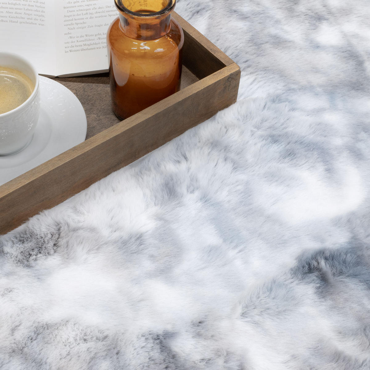 HOCHFLOR-TEPPICH Toledo 500 Grau 120x170 cm - Grau, Textil (120/170cm) - carpet city