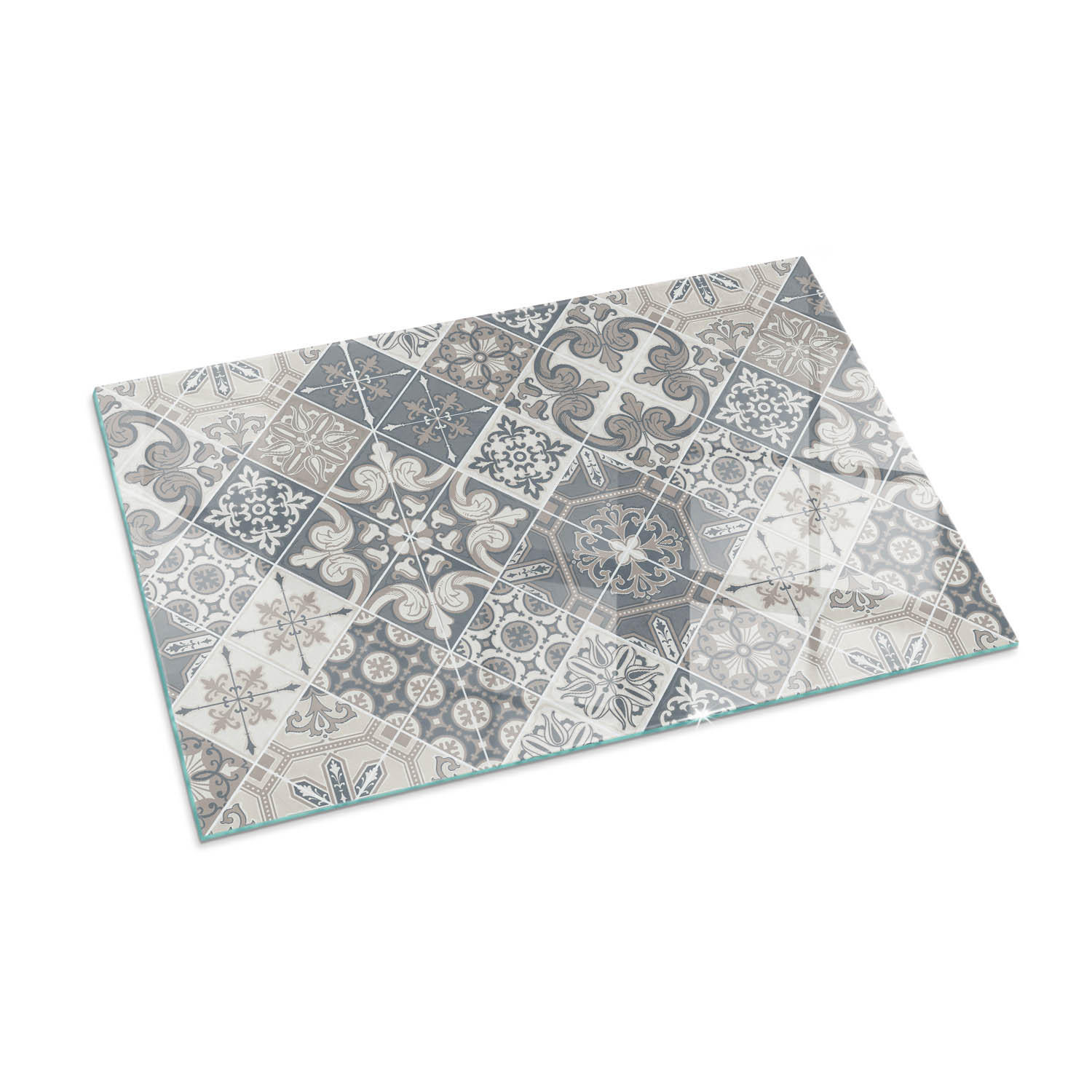 ArtPrintCave Glasplatte Grau 100x70x0.4 cm