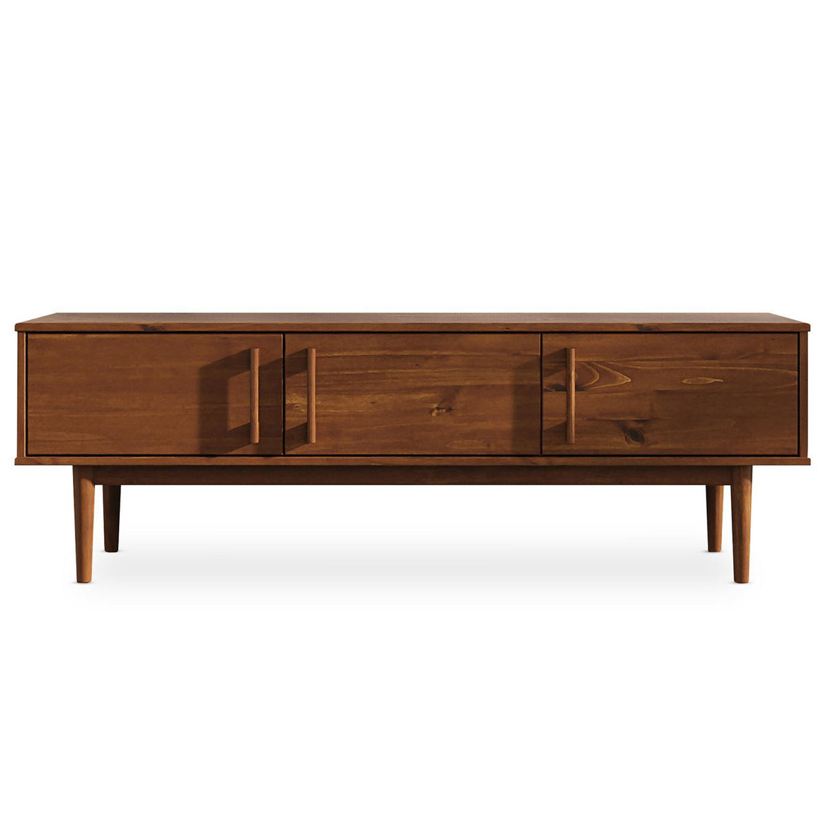 LOWBOARD TECCA Kastanie - Kastanienfarben, Holz (145/48/41cm) - IDIMEX