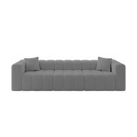 POHOVKA 3-MÍSTNÁ DONY-3 315x90x71 cm Šedá Buklé - šedá/černá, kompozitní dřevo/textil (315/71/90cm) - ALTDECOR