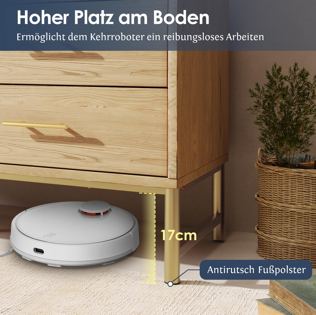 KOMMODE 120/40/74 cm mit 6 Schubladen und Metallgriffen in Sonoma Eiche - Eichefarben, Metall (120/74/40cm) - BEAOK