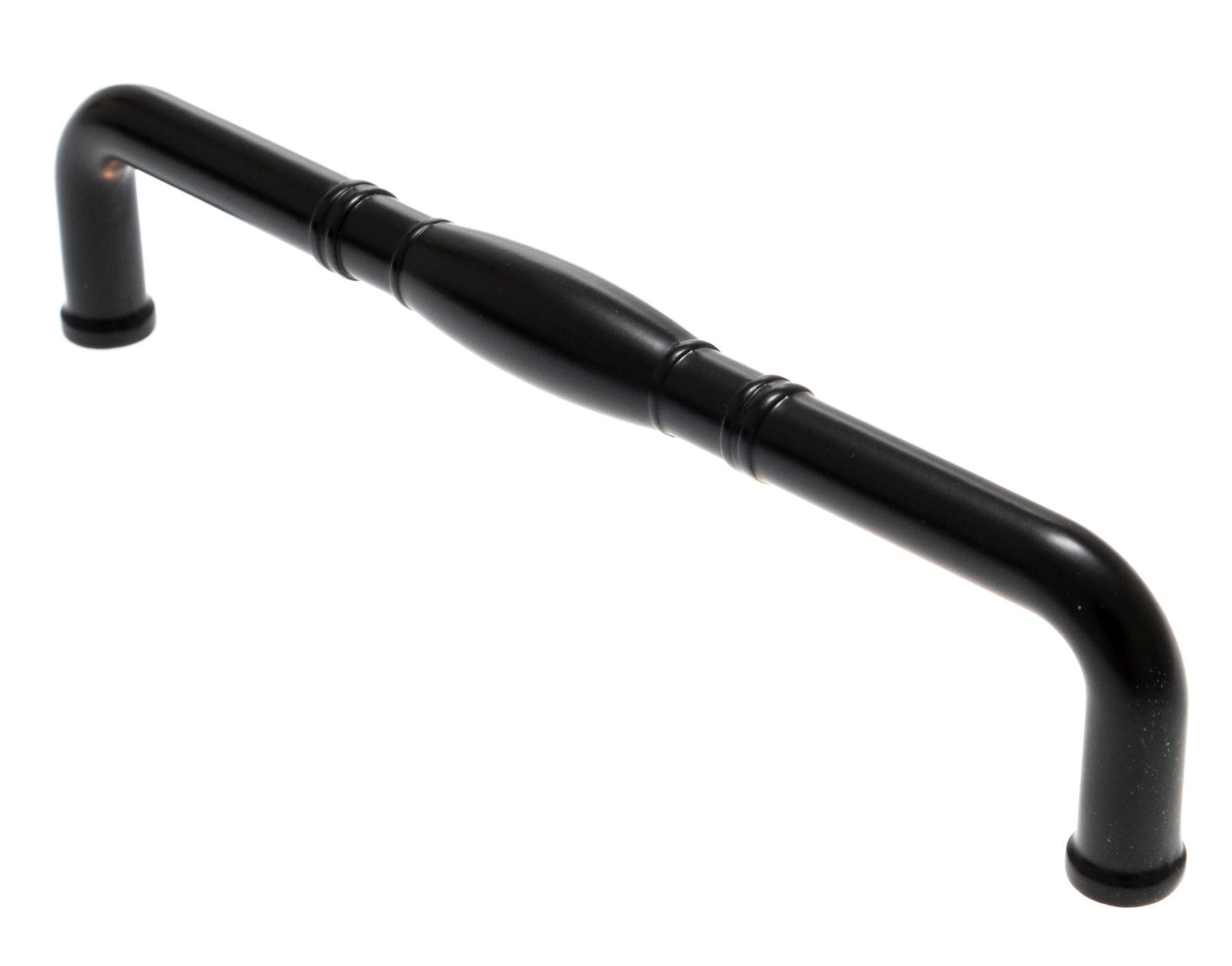 MÖBELGRIFFE 10 BA 128mm, Küchengriffe modern, Schrankgriffe Schwarz - Schwarz, Metall (1/4/14cm)