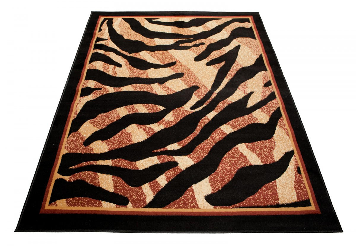 TEPPICH ATLAS Braun Schwarz 180/250 cm - Schwarz/Braun, Textil (180/250cm) - Tapiso