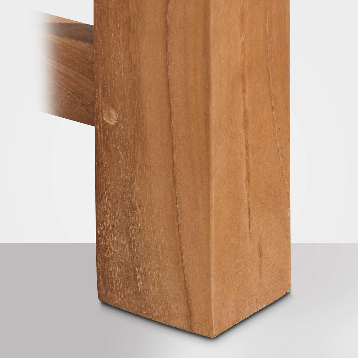 TEAKBANK Holzbank 120 cm mit Abdeckhaube Teak - Braun, Holz (120/93/61cm) - TPFGarden