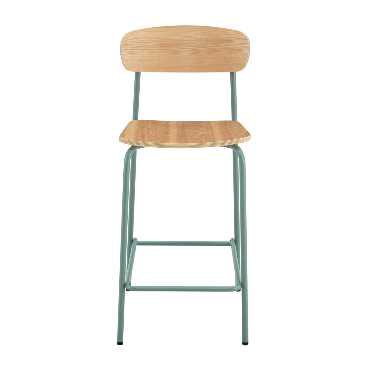 BARSTUHL 2-tlg., Hellblau - Blau, Metall (42/96/50cm) - Oviala