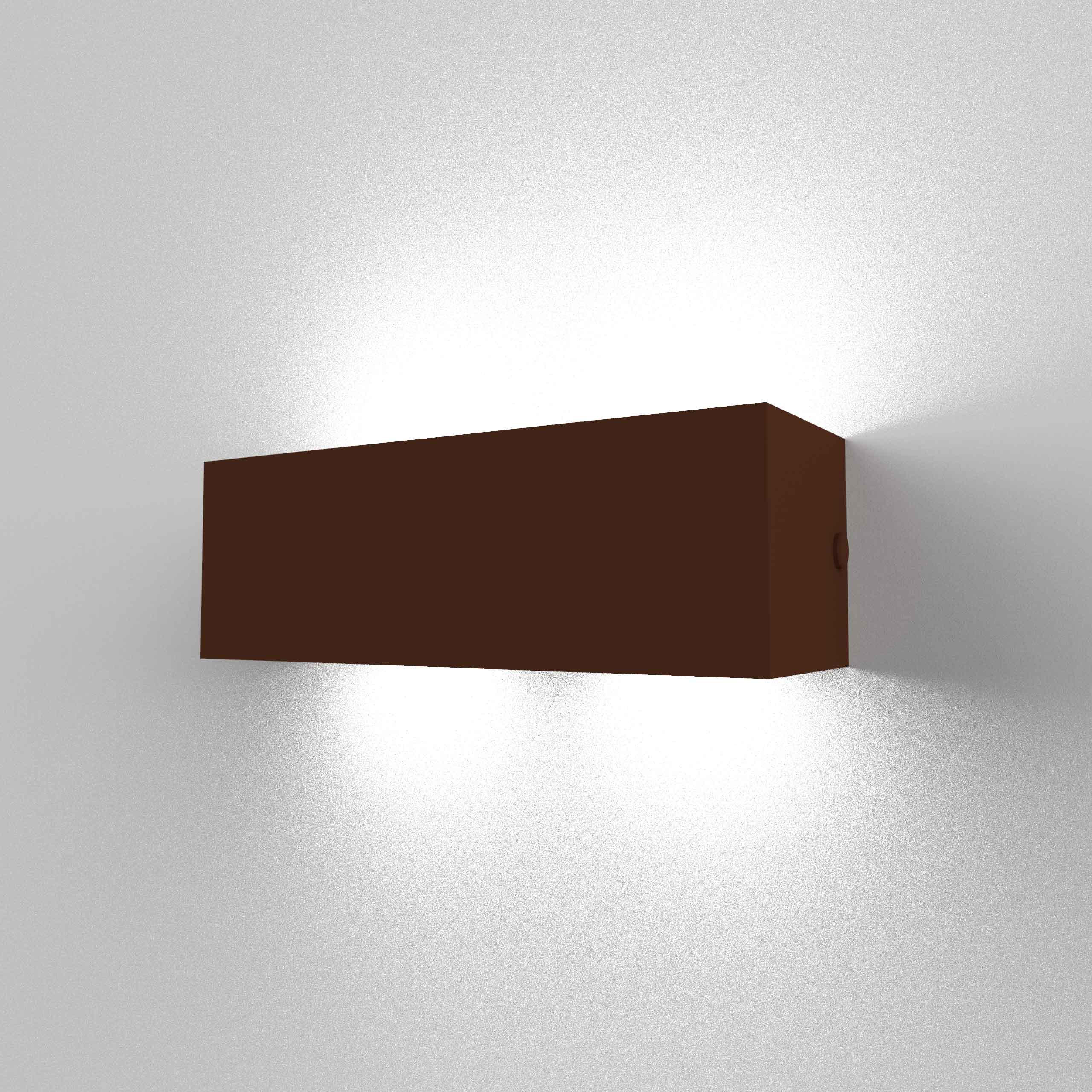 Lumicom Wandleuchte Dunkelbraun 30x10x10 cm