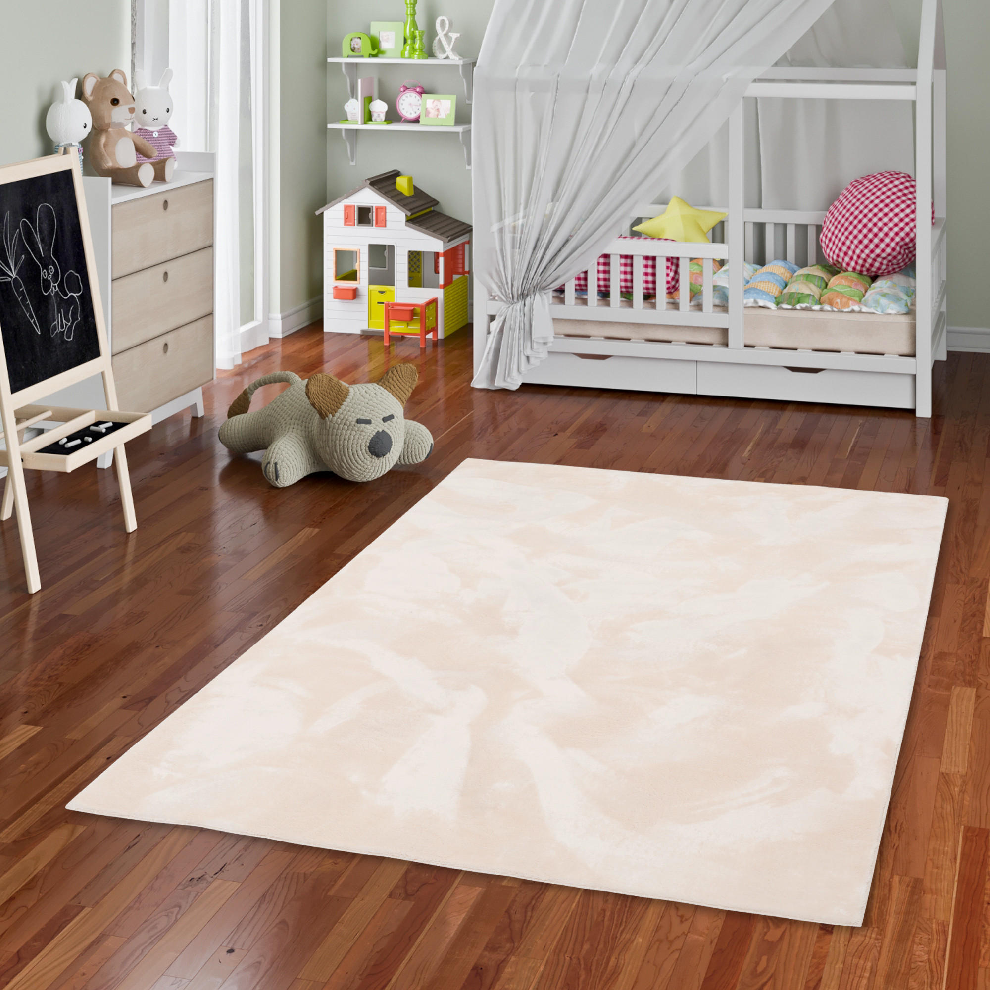 KINDER SUPER SOFT FELLTEPPICH PEARL KIDS - Beige, Textil (160/230cm) - Pergamon