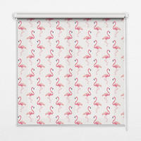 VNÚTORNÁ roleta - okenná roleta - roleta - 100x100 cm - Plameniaky - pink, plast (100/100/0.5cm) - TULUP