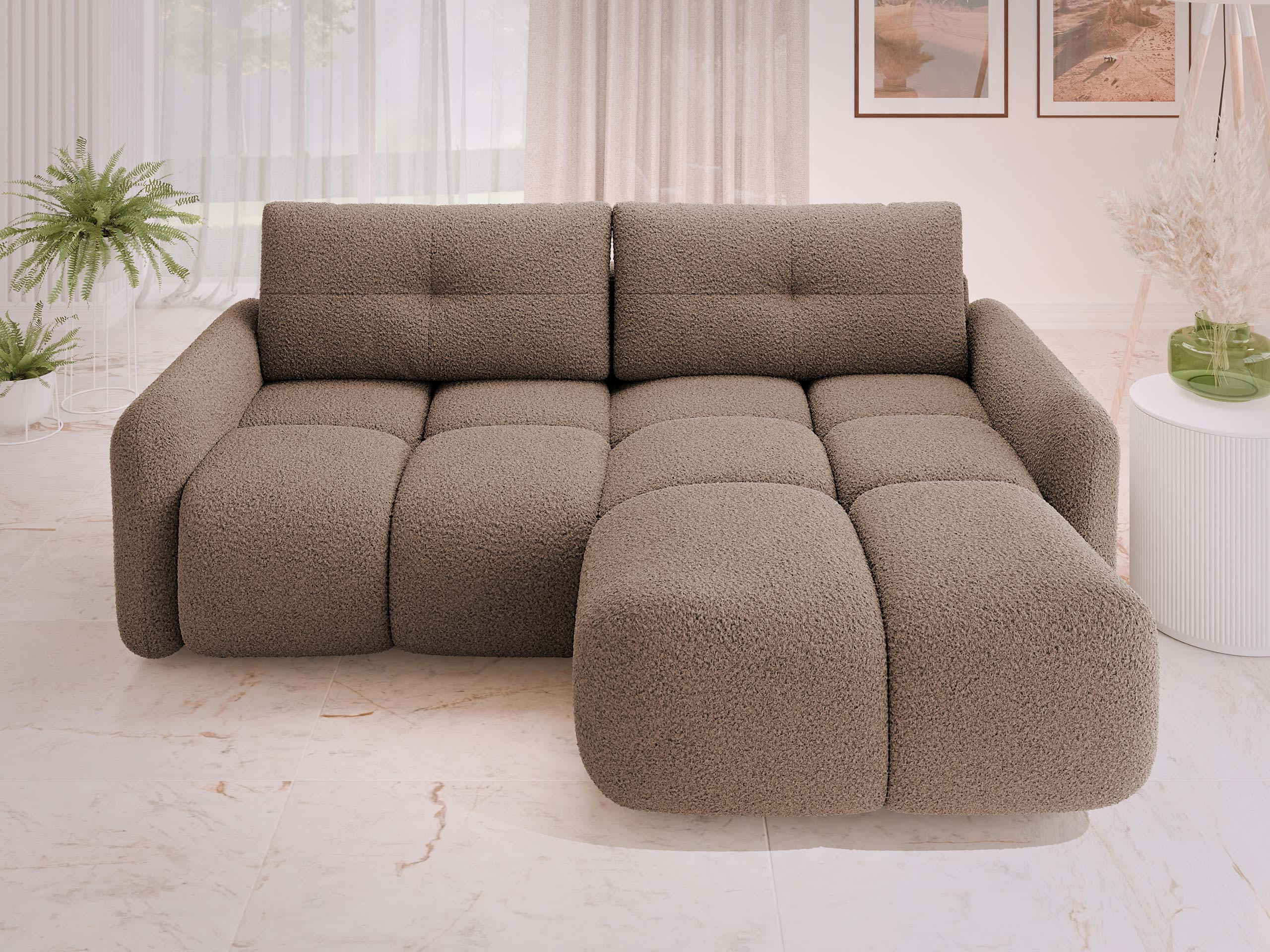 Thumbnail - Mirjan24 Ecksofa, Braun, Textil, Kiefer, 4-Sitzer, L-Form,L-Form, 238x165 cm, Wohnzimmer, Sofas & Couches, Wohnlandschaf...