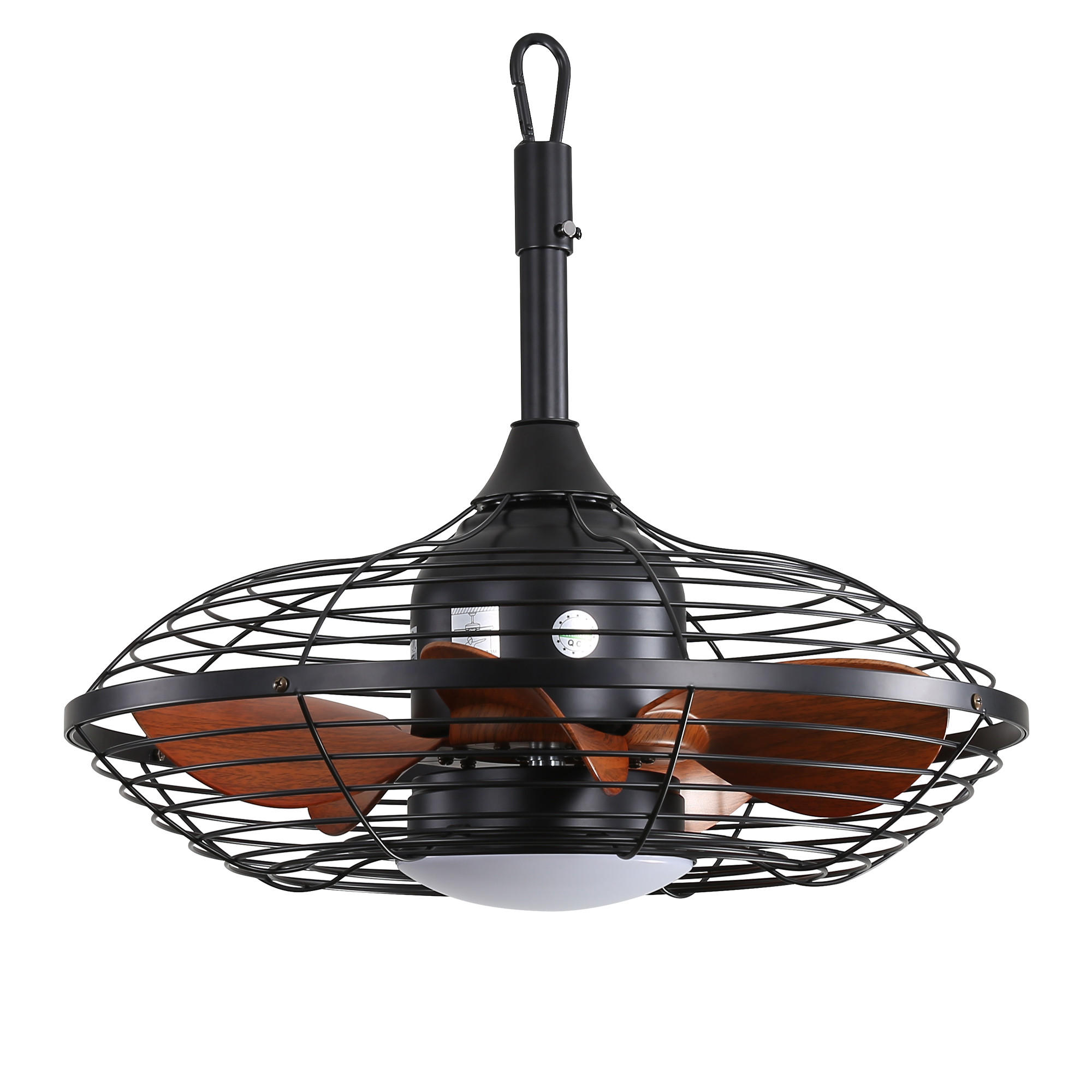 ComfortXL Deckenventilator Schwarz 50.8x47.5x50.8 cm
