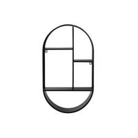 WANDREGAL Siiri 35/60 cm - Schwarz, Metall (35/60/15cm)