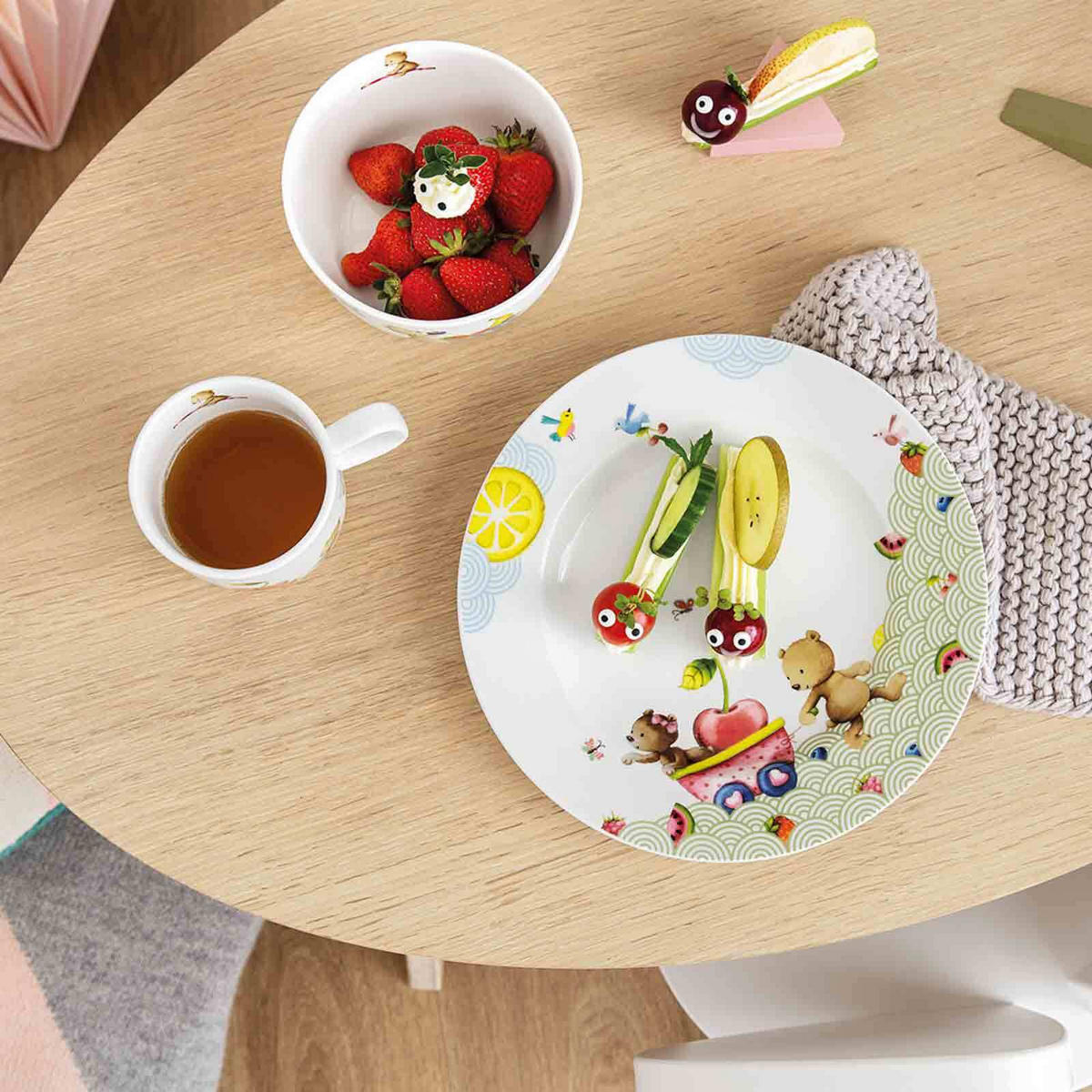 FRÜHSTÜCKSSET Hungry as a Bear bunt 2er Set - Multicolor, Keramik (1/1/1cm) - Villeroy & Boch