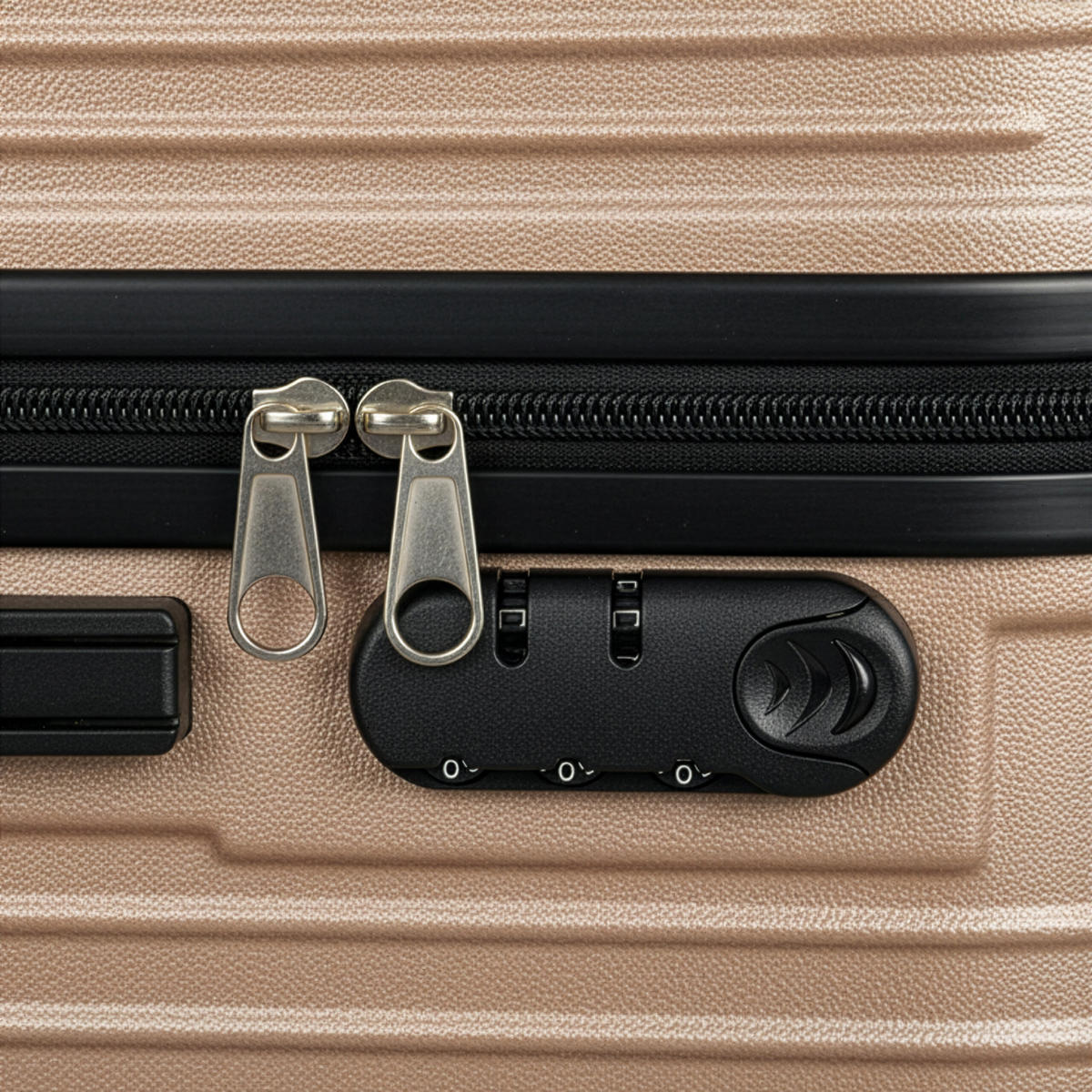 3-TLG.KOFFERSET - Creme, Kunststoff (48/75/29cm) - Relaxdays