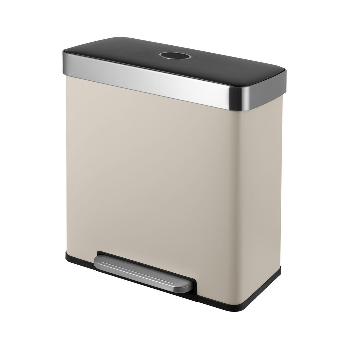 MÜLLEIMER LT2X30 60l Taupe - Taupe, Metall (58/59.5/36cm) - SVITA
