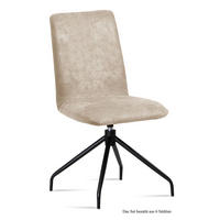 ESSZIMMERSTUHL drehbar (6er-Set) Divona 47x92x60 Schwarz/Natur - Schwarz/Naturfarben, Kunststoff (60/92/47cm) - 58aufmkessel