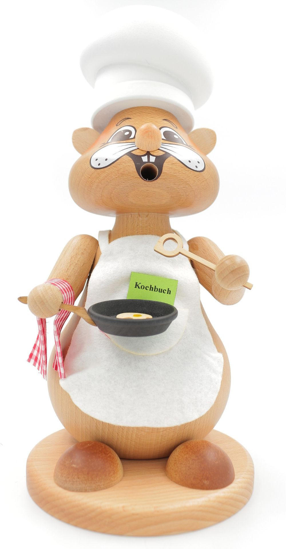 RAUCHFIGUR Hamster Koch 24 cm - Multicolor, Holz (15/1/0.1cm)