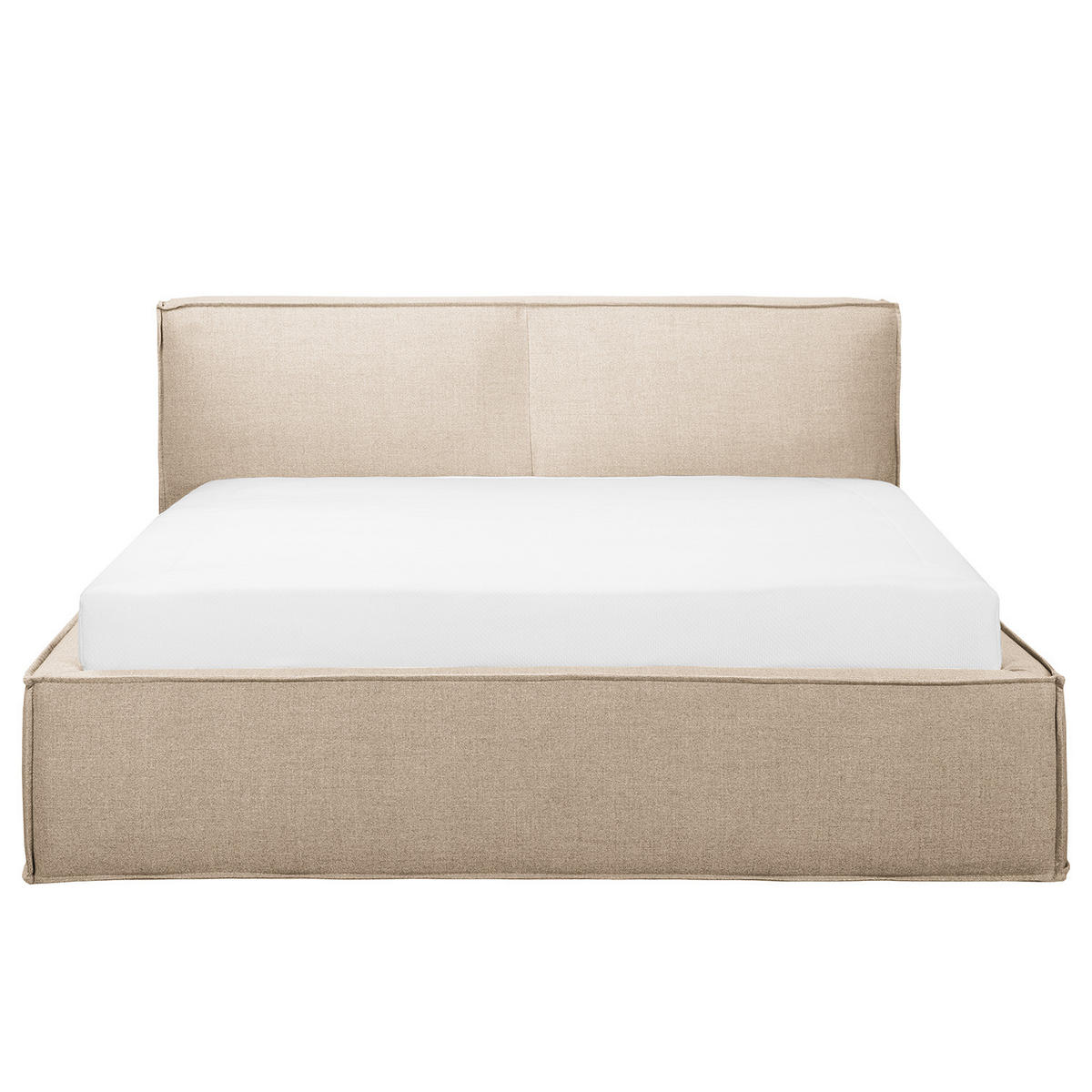 POLSTERBETT - Beige, Textil (140/200cm) - home24