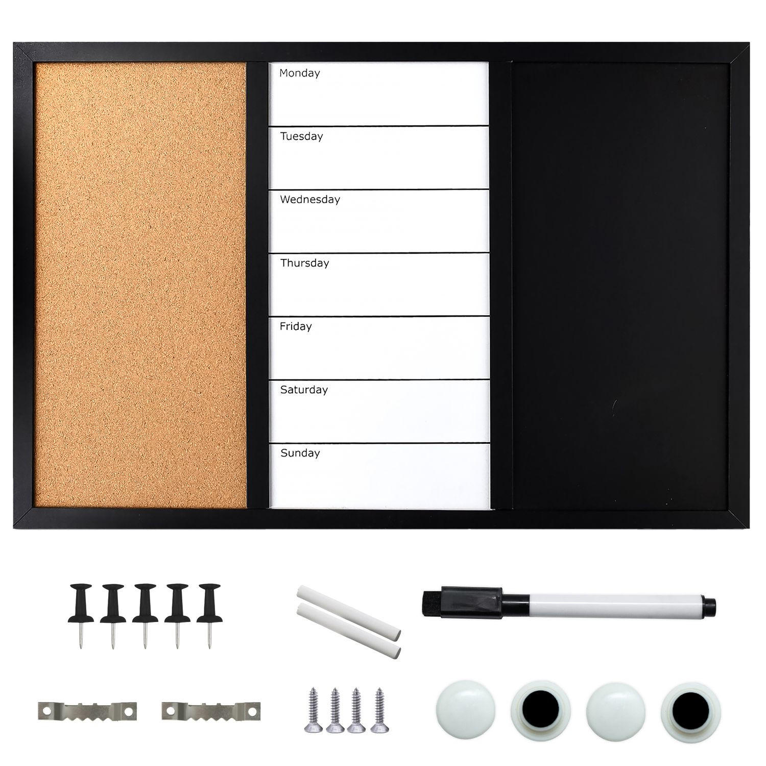 Intirilife Magnettafel Mehrfarbig 40x1.5x60 cm