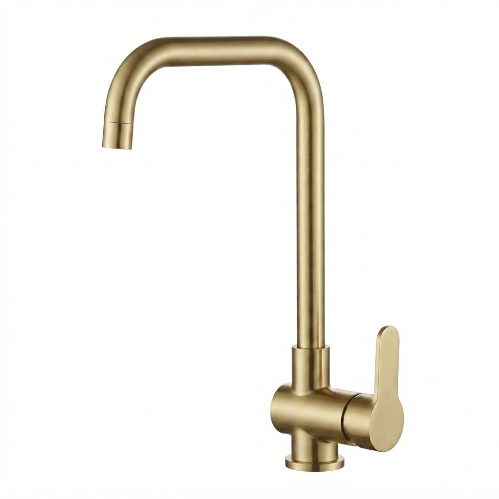 ARMATUR mit zwei 600 mm langen Zulaufrohren, 365 x 215 mm, goldfarben. - Goldfarben, Metall (45/6.5/26cm) - Vallsero