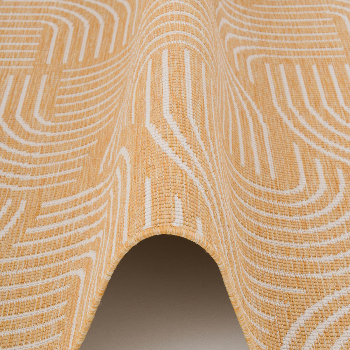 IN- UND OUTDOOR TEPPICH LÄUFER BEIDSEITIG NEWPORT - Gelb, Textil (100/200cm) - Snapstyle